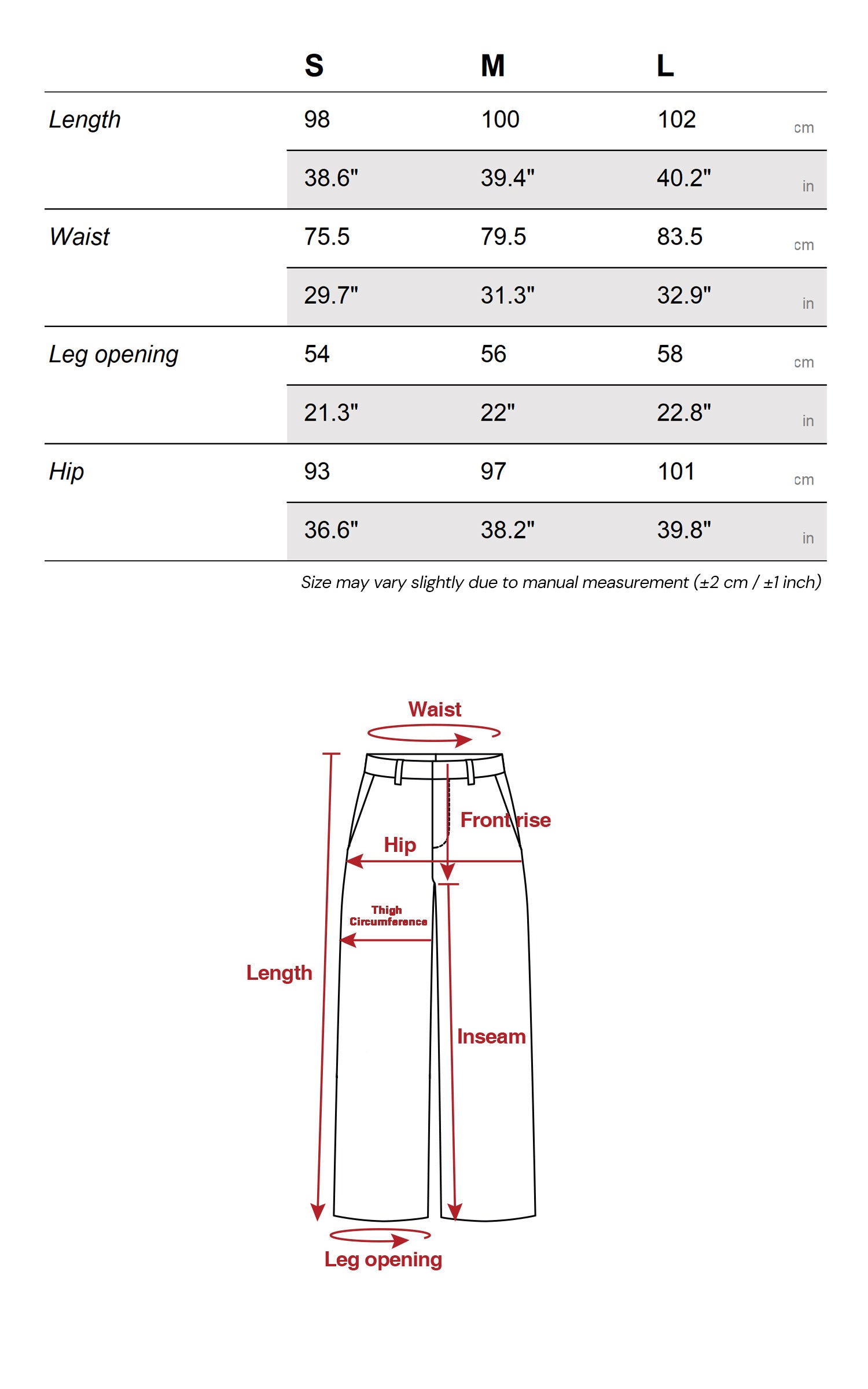 IAMXIAA Pantalon large à cordon taille basse