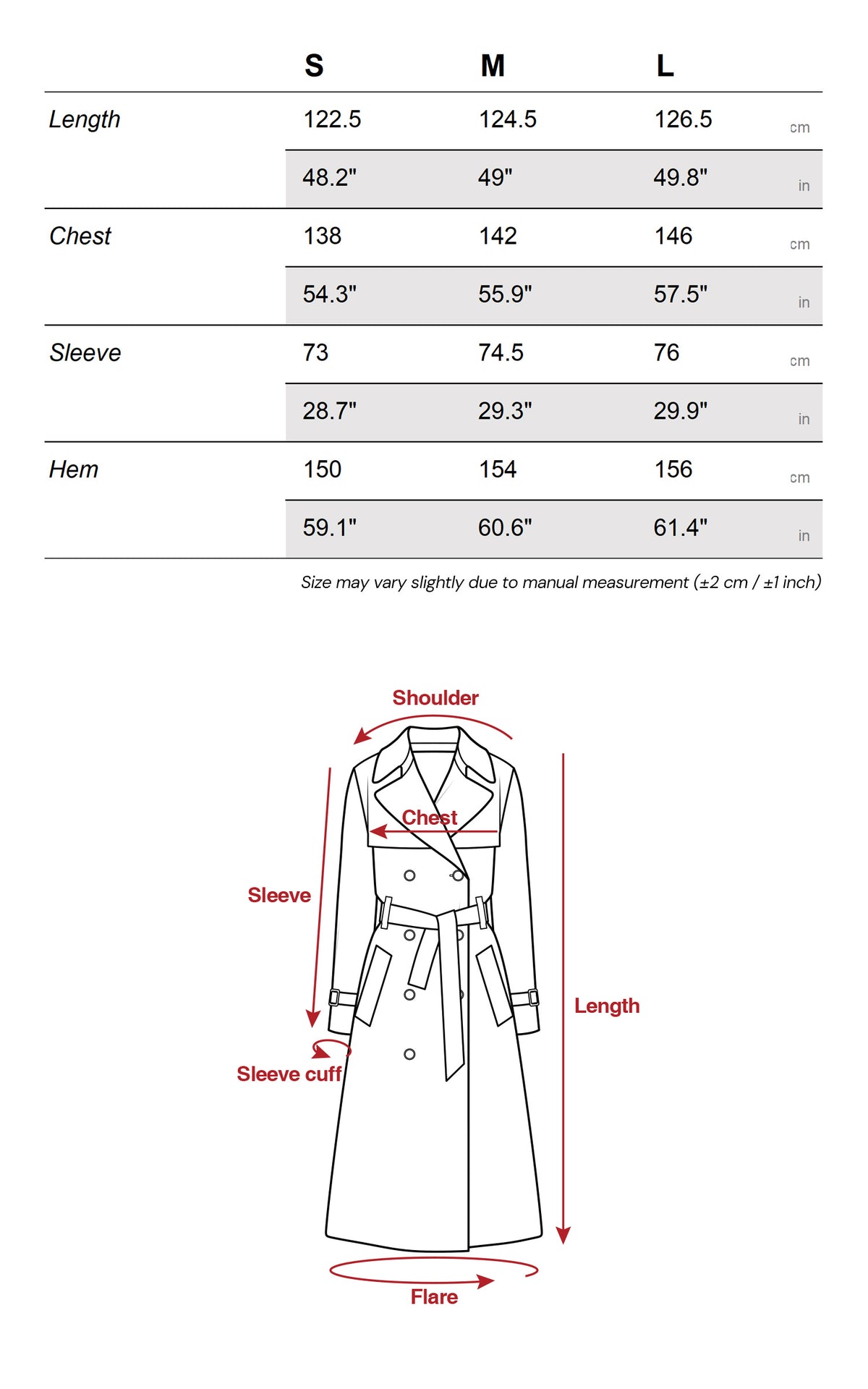 0122stepll Manteau long ample ceinturé à nouer