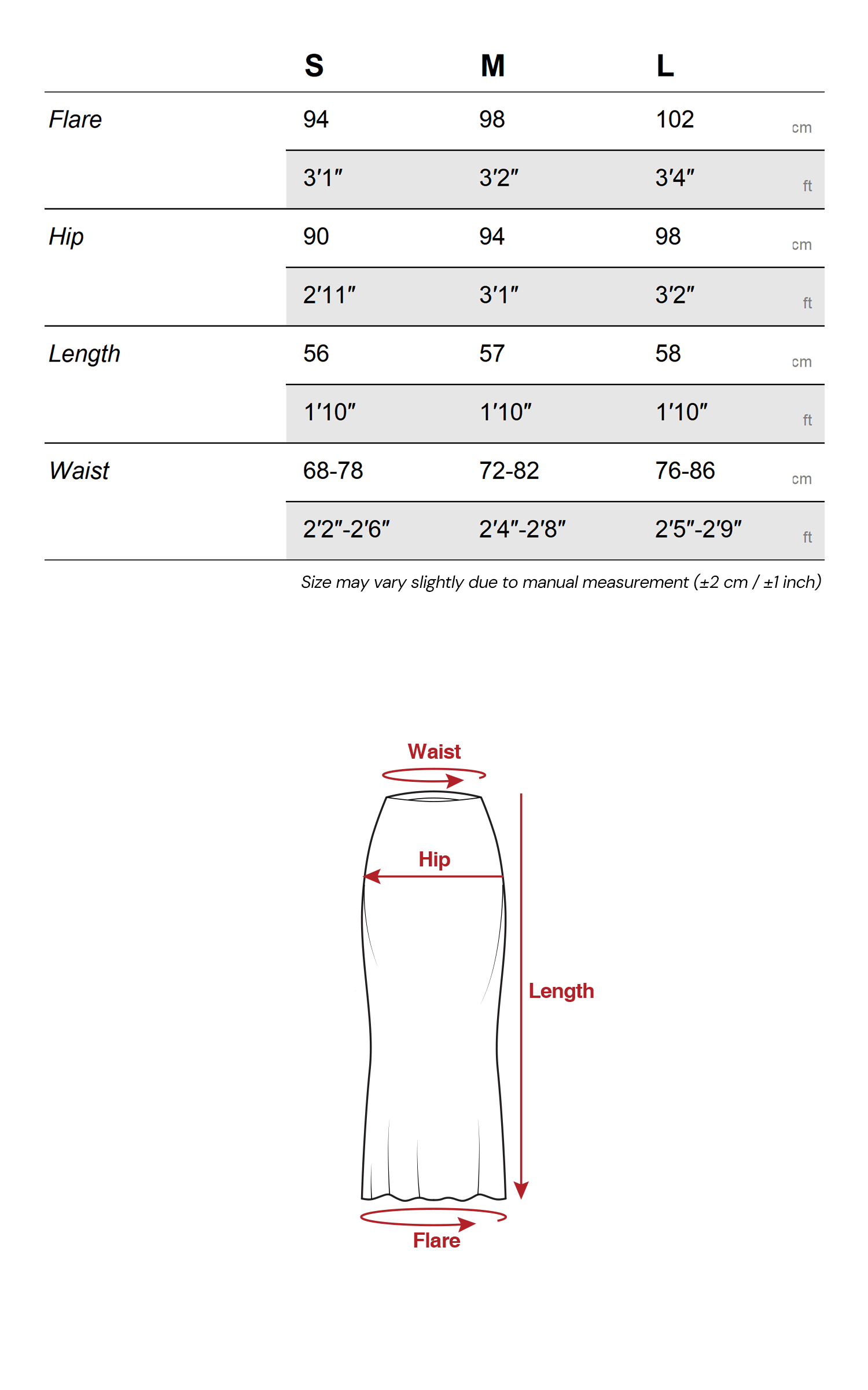 レーストリム サテンミディスカート