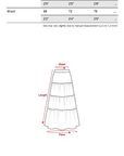 DOINDULGE Asymmetric Ruffle Patchwork Skirt
