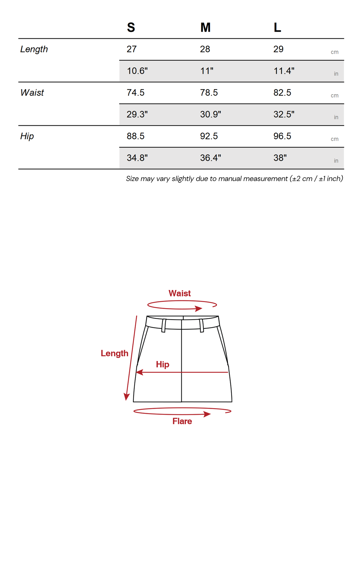 IAMXIAA Inside-Out Contrast Denim Micro Skirt