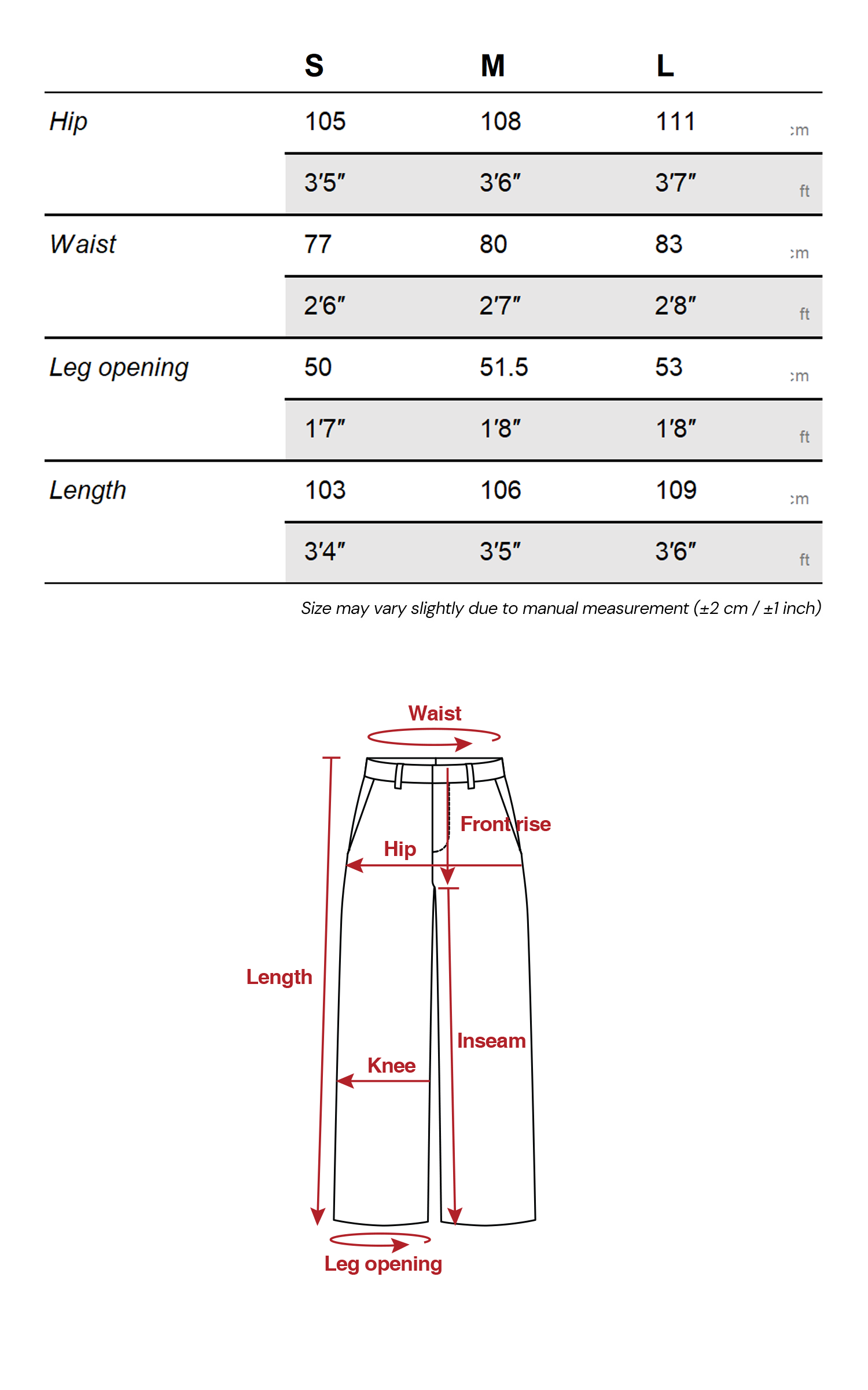 0122stepll 로우라이즈 와이드 레그 플로어 진