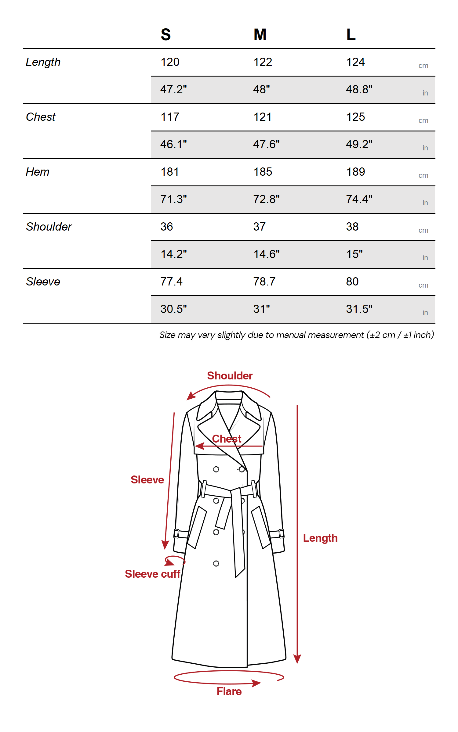 Rase le sol Sculpted High-Collar Layered Trench Coat