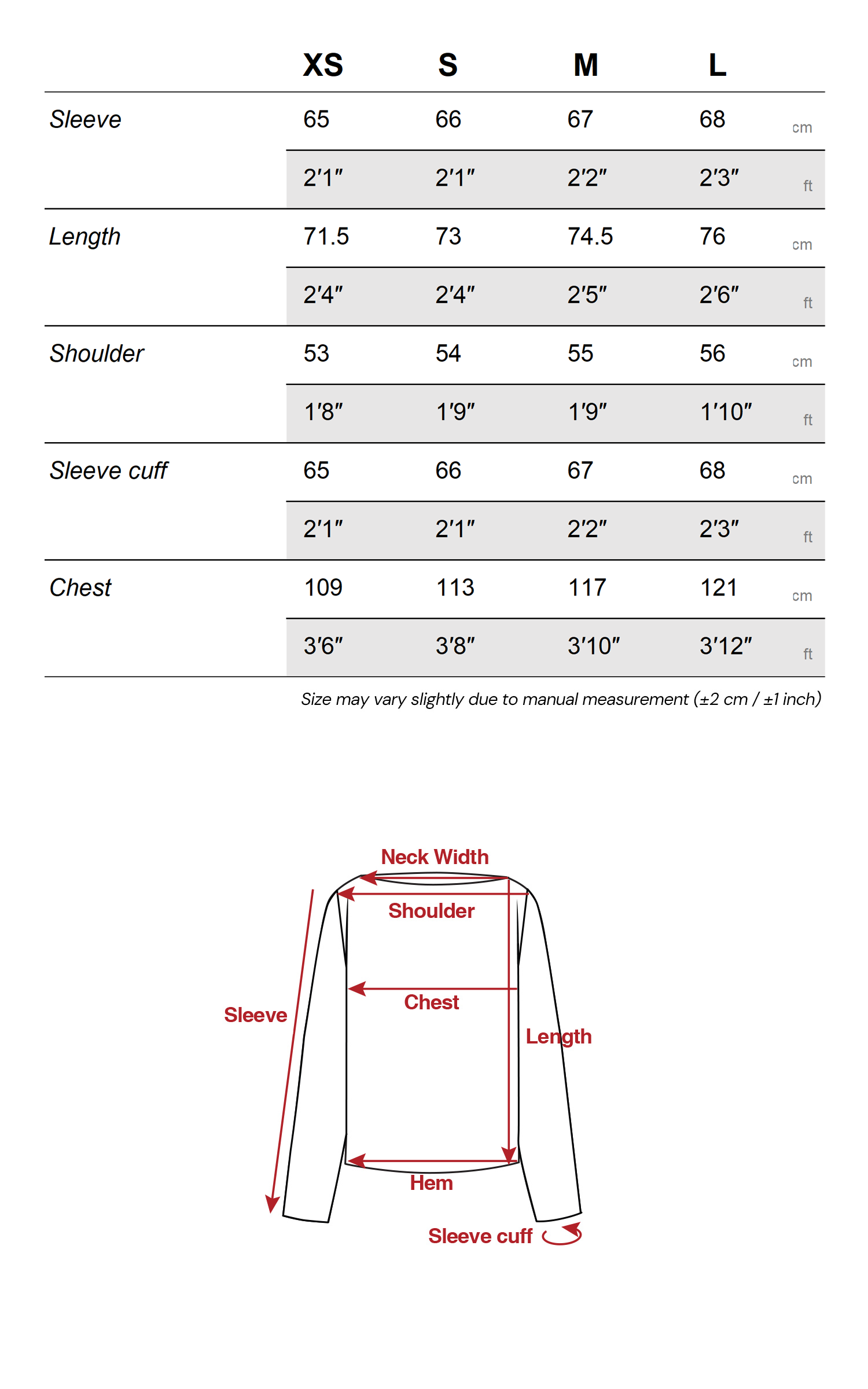 WARDEN EDGE 고딕 로고 롱슬리브 티