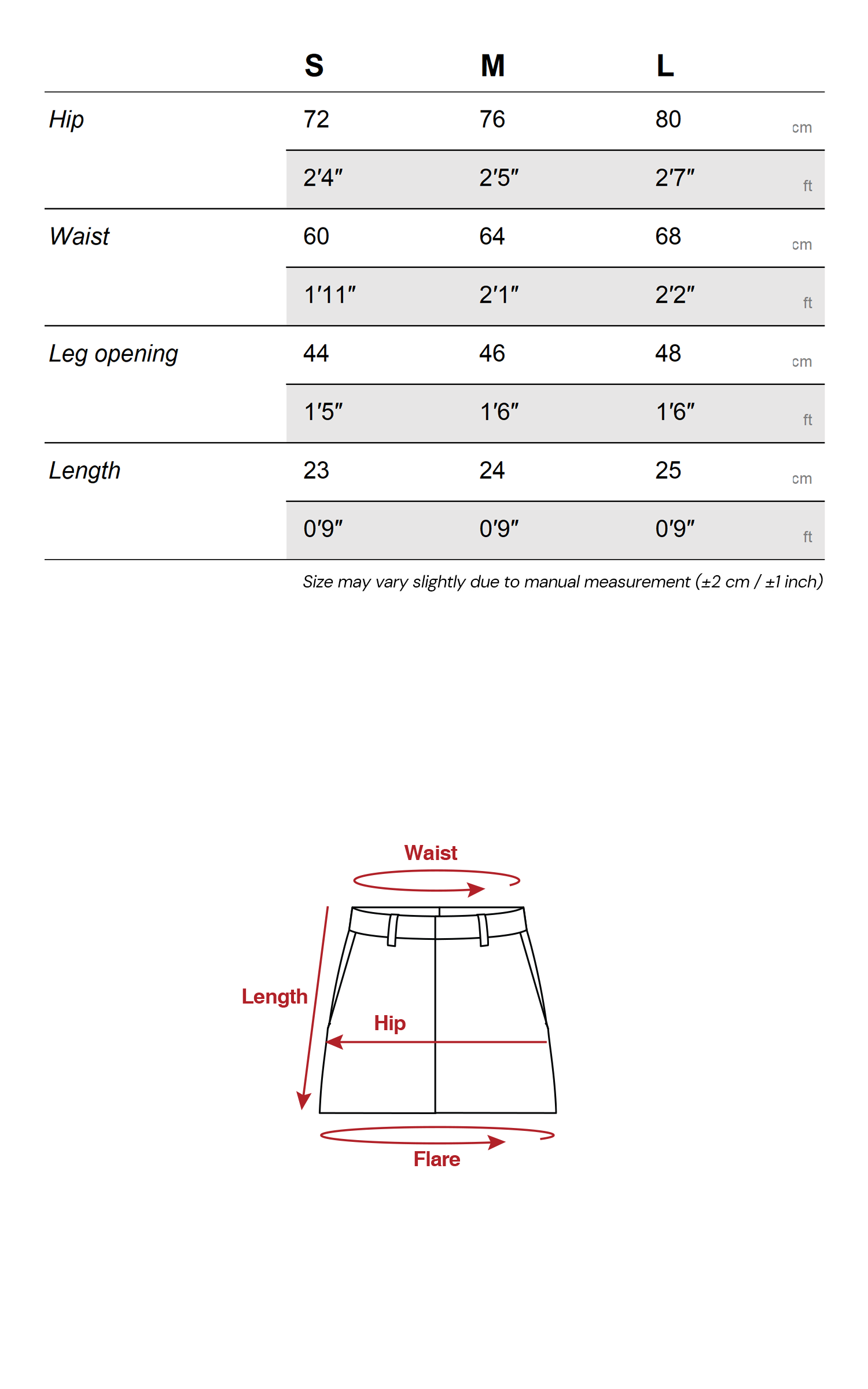 Rase le sol フリルヘムフィットニットショーツ