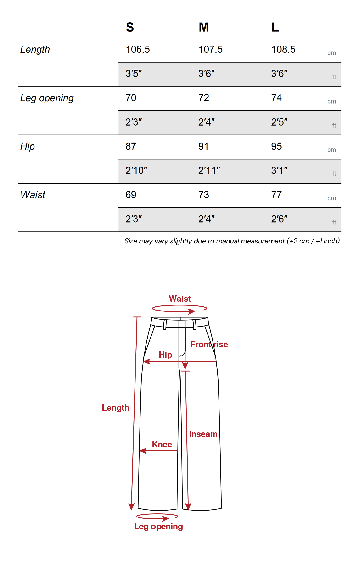 Rase le sol Asymmetric Skirted Pants with Flare Leg