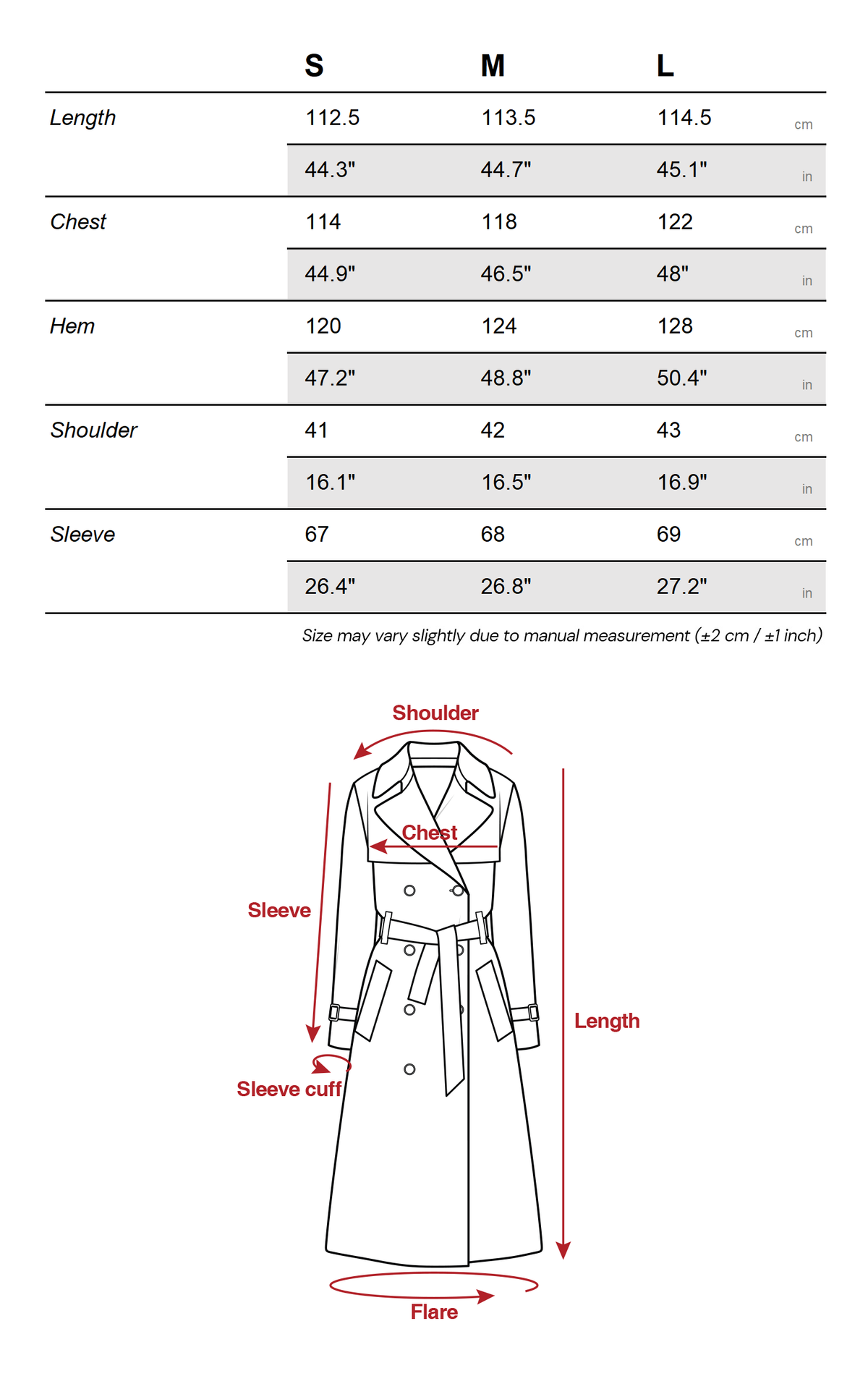 Hydrae Ivory High-Neck Belted Longline Trench Coat with Sculpted Raglan Seams