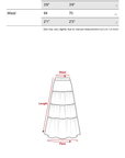 DOINDULGE Textured Tiered Maxi Skirt with Embroidery & Smocked Waist