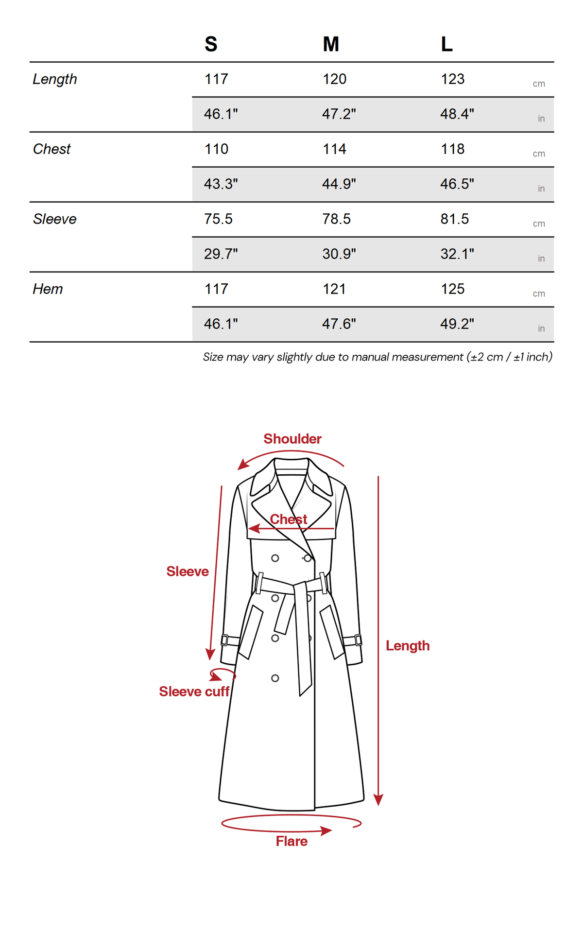 0122stepll Oversized Military Belted Long Wool Trench Coat