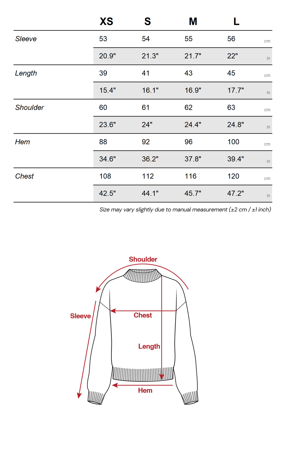WARDEN EDGE No.5 Cropped Oversized Knit Sweater