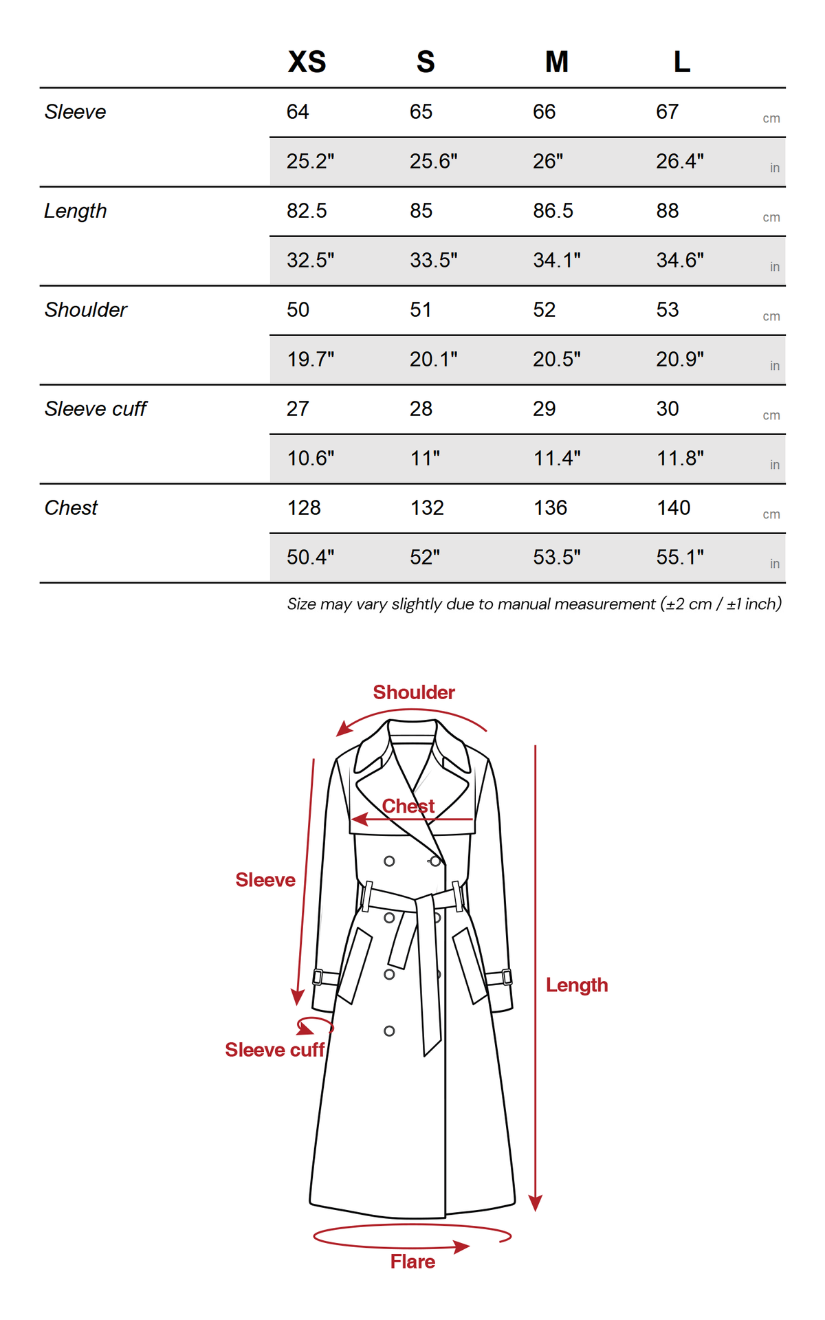 WARDEN EDGE Oversized High-Neck Balloon Sleeve Belted Trench Coat