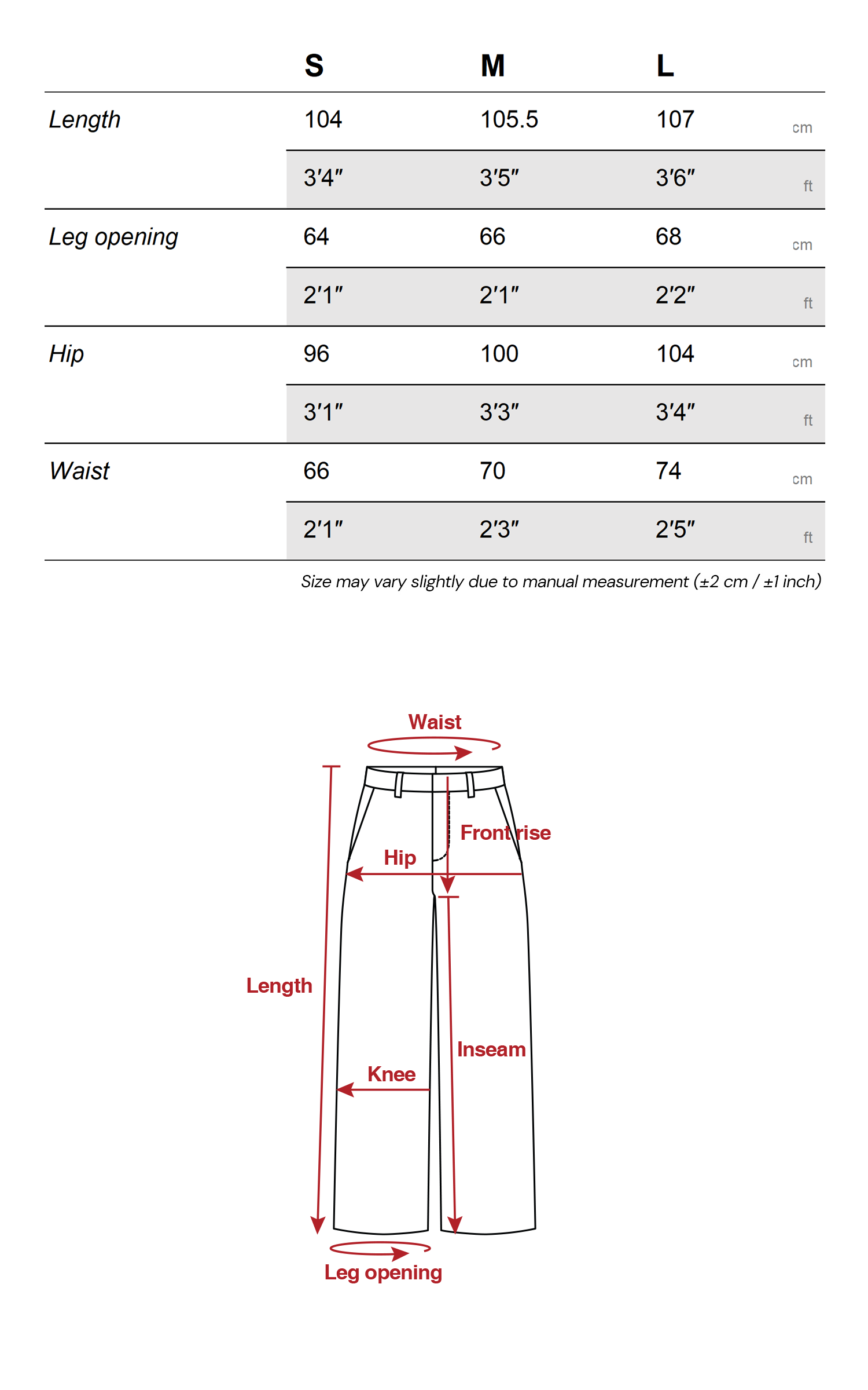 Rase le sol 곡선 실루엣의 구조적인 울 와이드 팬츠